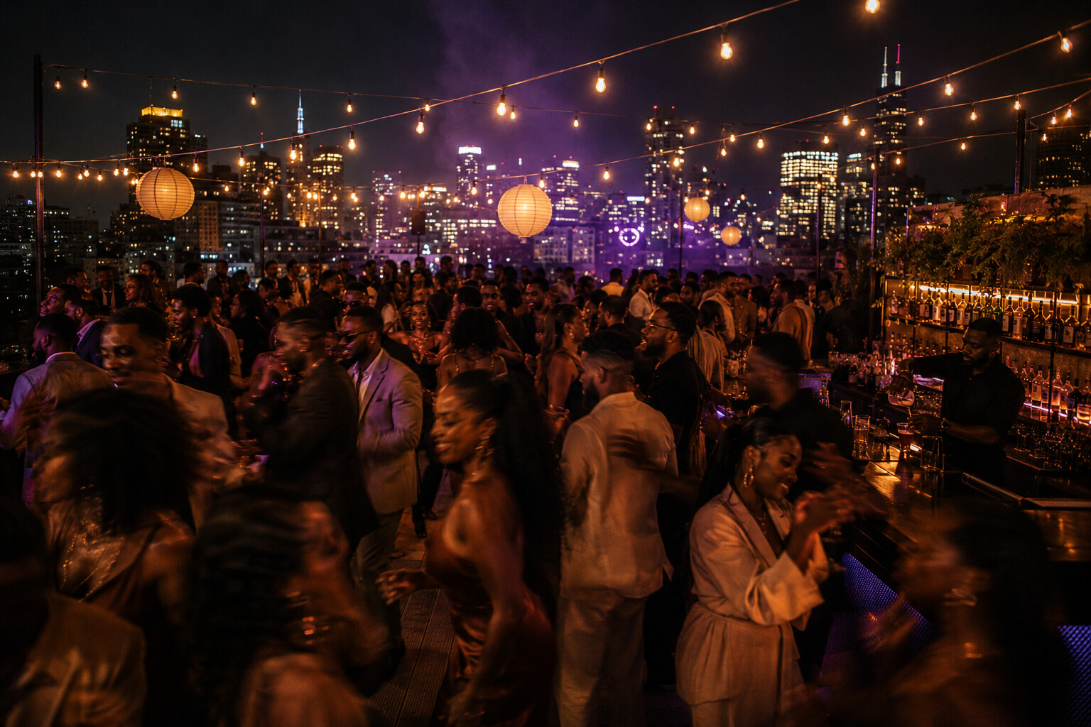 The Function - Celebration as culture. Black cultural function experience with warm candlelit atmosphere